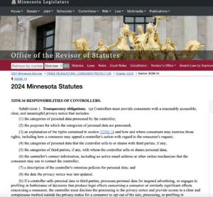 MN Data Privacy Act Data Inventory Requirement